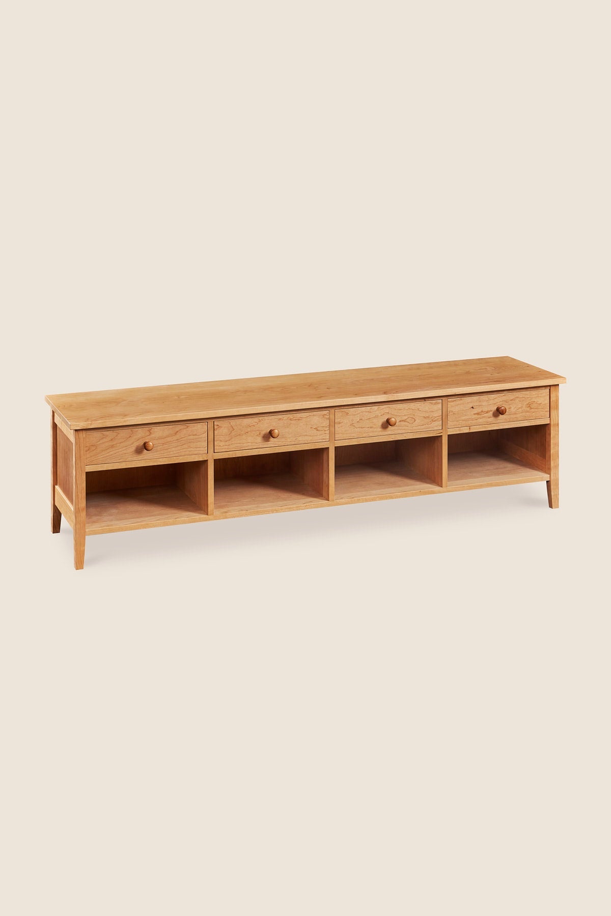 Banc de rangement Shaker - Cerisier