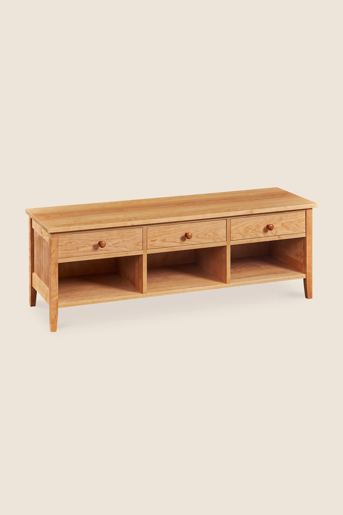 Banc de rangement Shaker - Cerisier