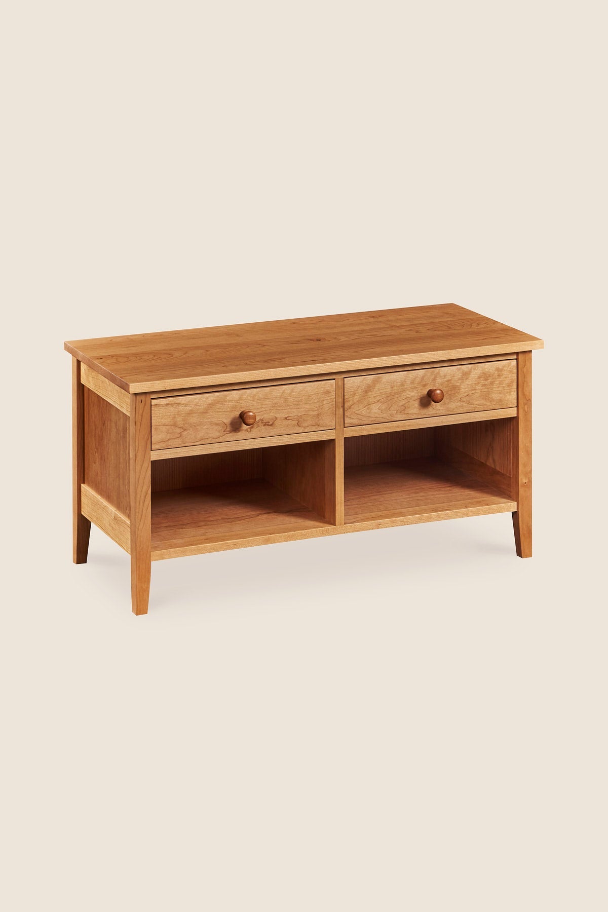 Banc de rangement Shaker - Cerisier