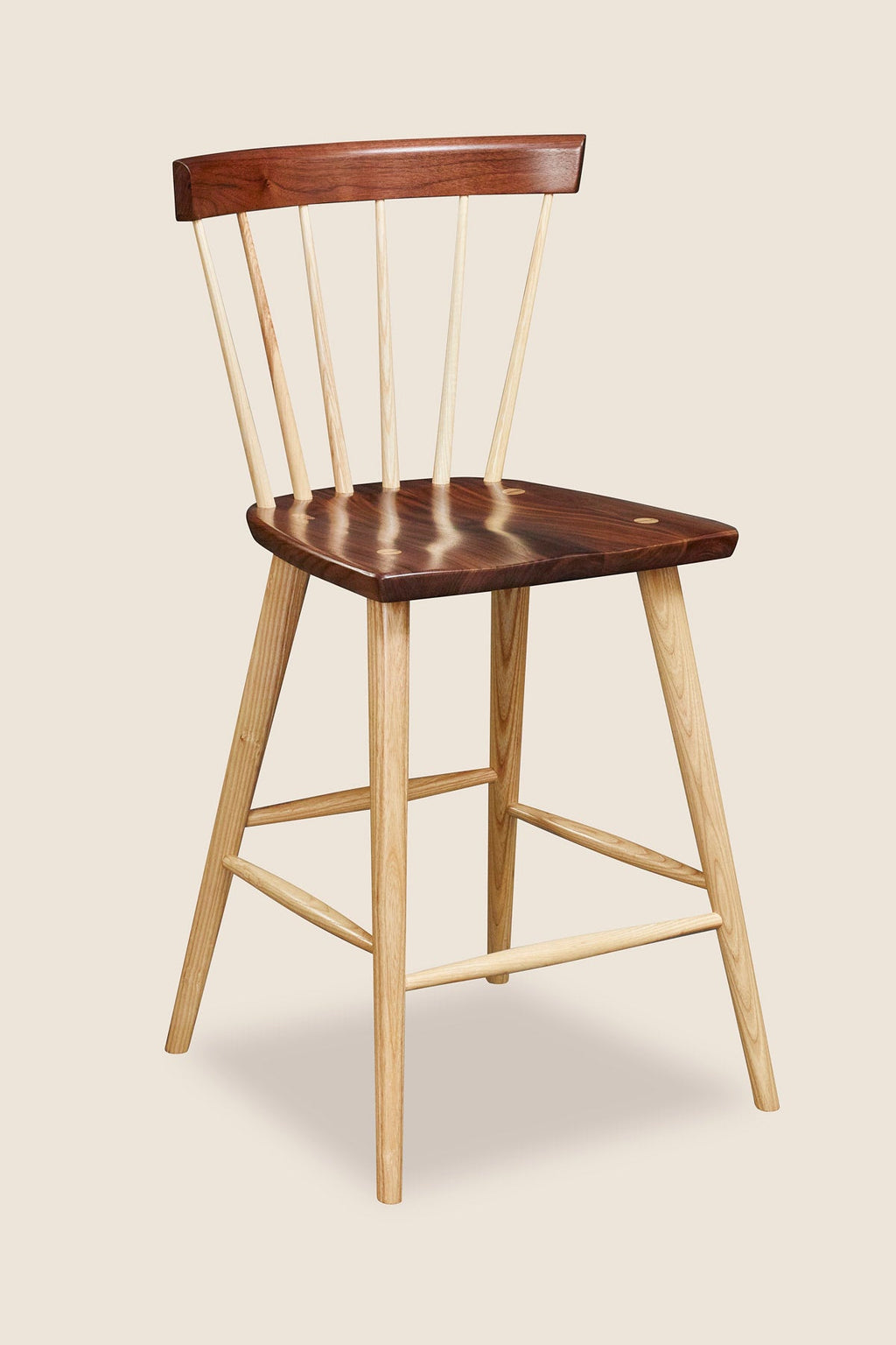 Tabouret Boston - Noyer et frêne