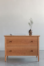 Commode à deux tiroirs Shaker - Cerisier