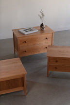 Commode à deux tiroirs Shaker - Cerisier