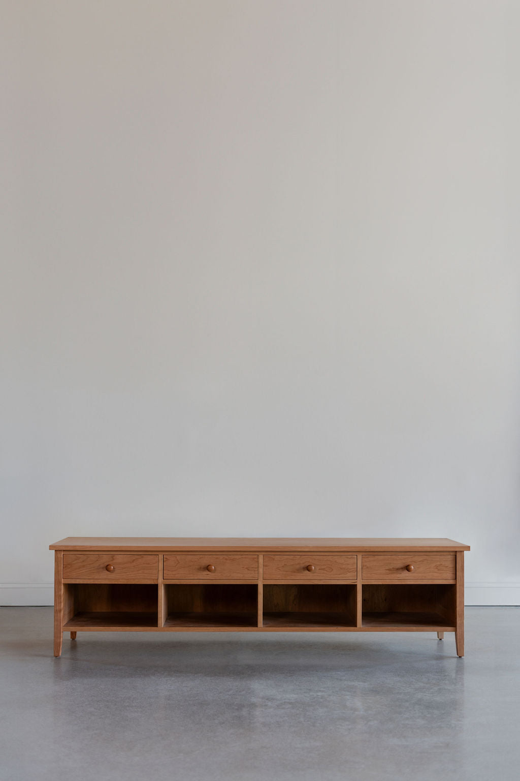 Banc de rangement Shaker - Cerisier